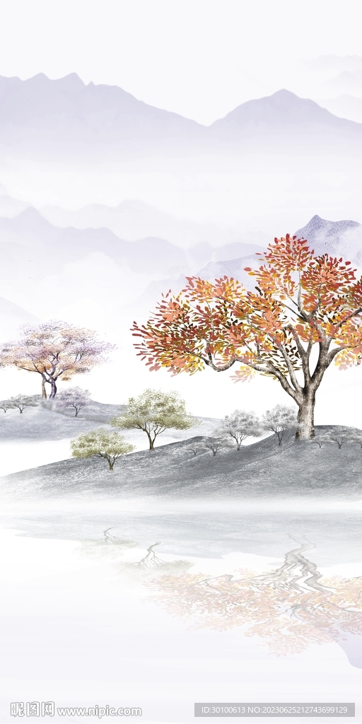 大气 淡雅高清玄关 tif分层