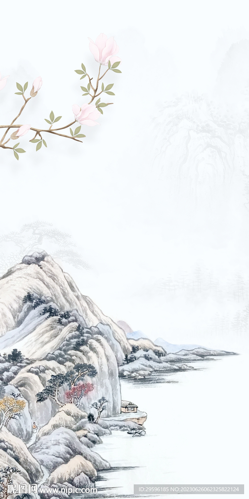 简约 中式高端玄关 tif分层