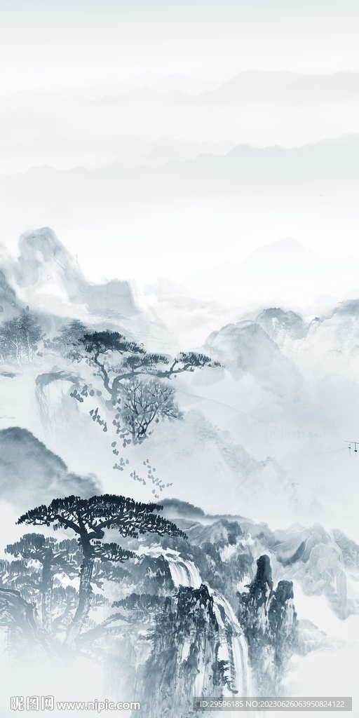 别墅 极简高档玄关 tif分层