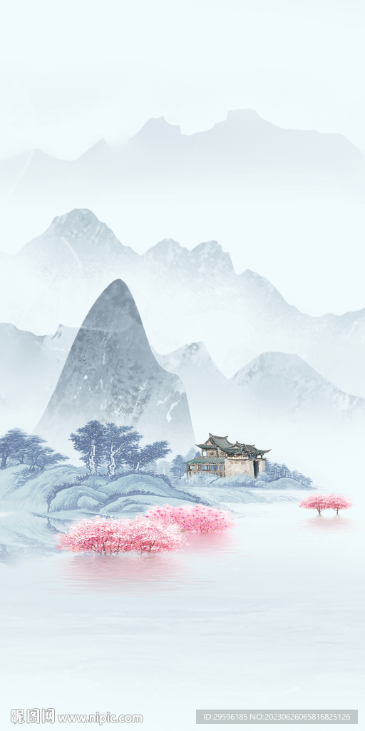 人气 极简高档玄关 tif分层