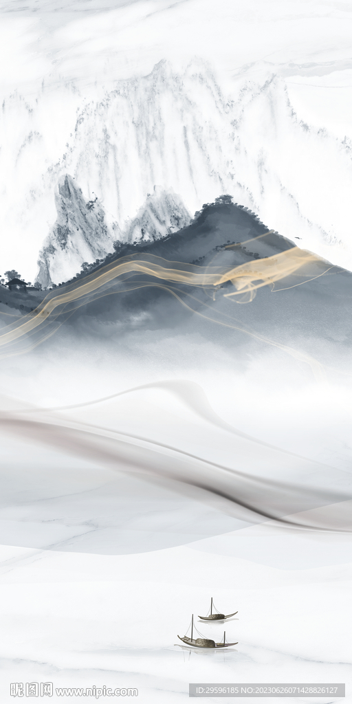 高清 简约高档玄关 tif分层