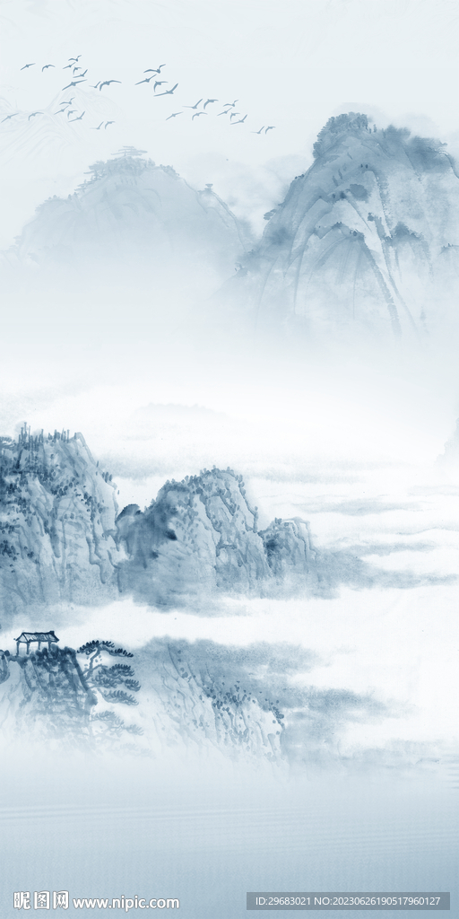 别墅 最新中式玄关 TIf分层