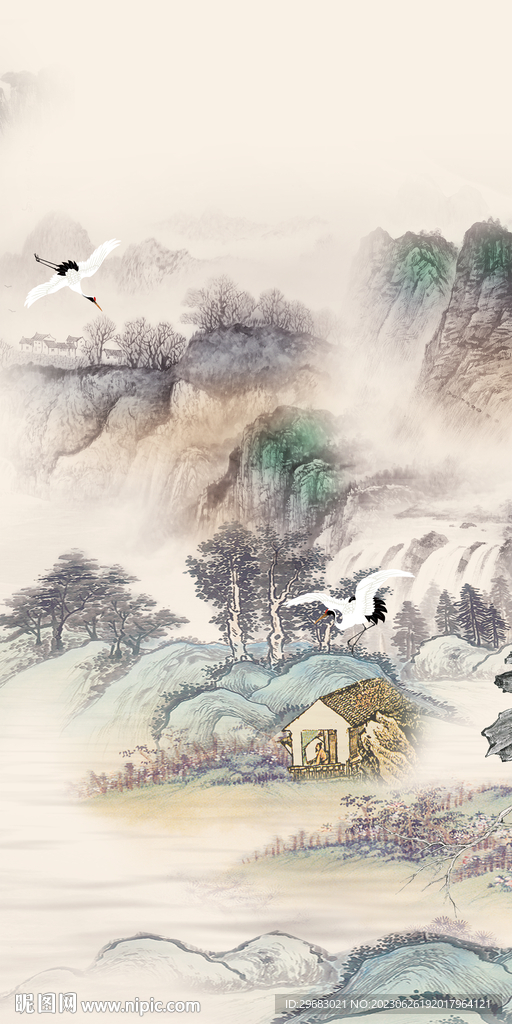 新品 高端中式玄关 TIf分层