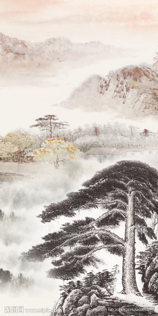 简约 高端中式玄关 TIf分层