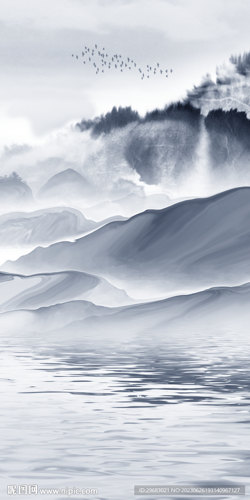 爆款 简约中式玄关 TIf分层