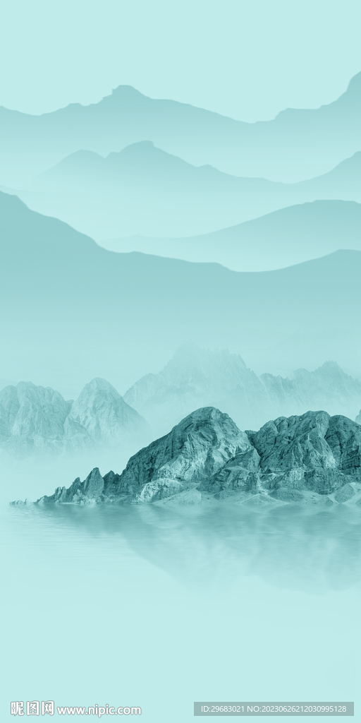 蓝色 高档现代玄关 TIf分层