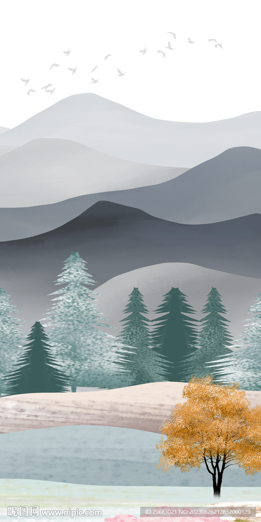 别墅 新款高端玄关 TIf分层