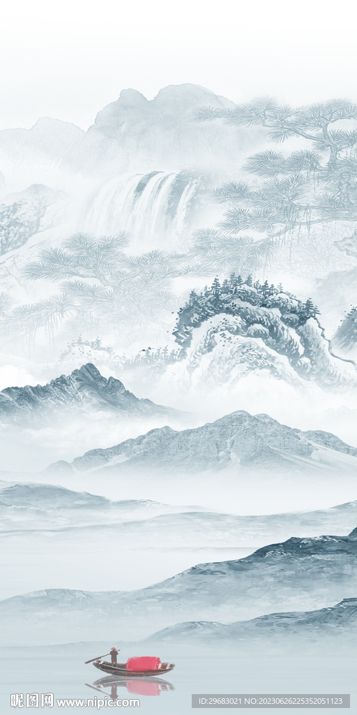 新款 新玄关中式画 Tif分层