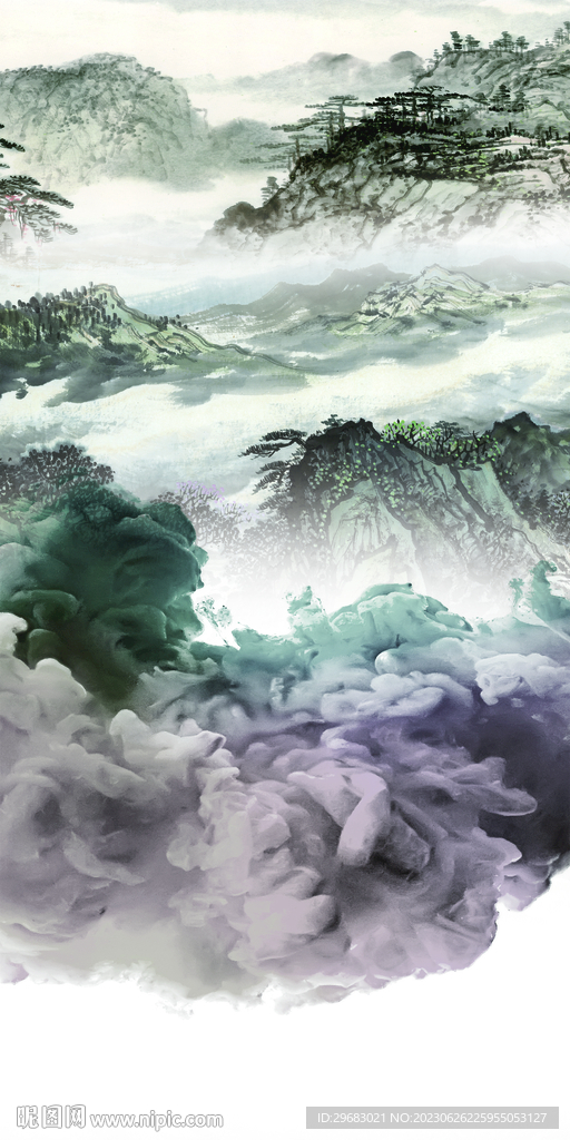 简约 新玄关中式画 Tif分层