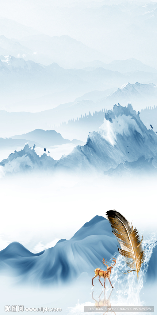 爆款 简约玄关新画 Tif分层