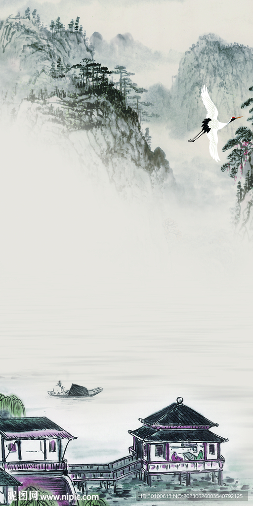 简约 中式玄关新画 TiF分层