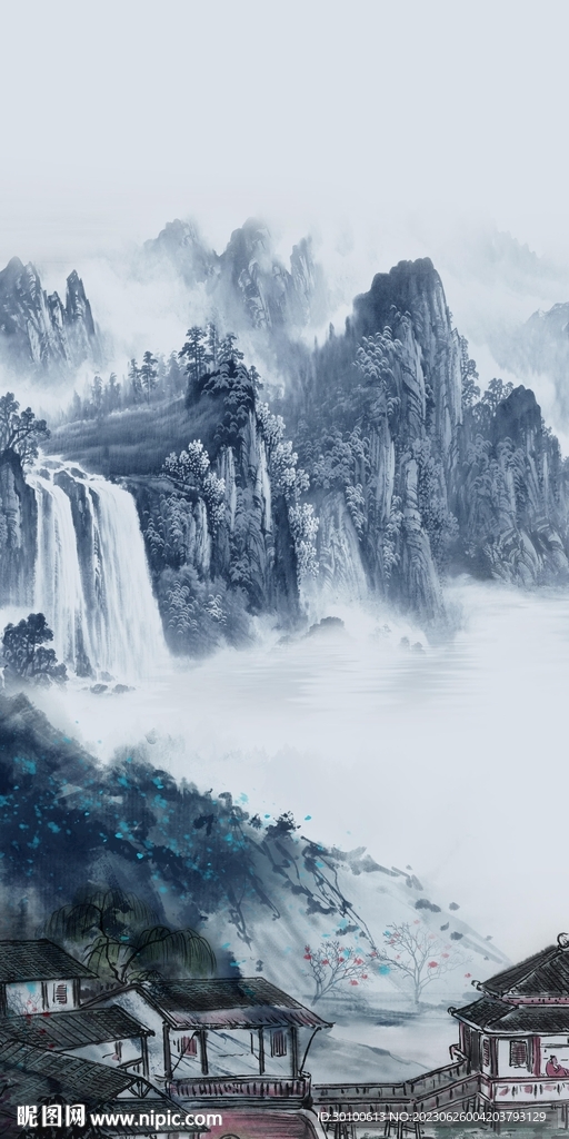 高清 中式简约玄关 tiF分层