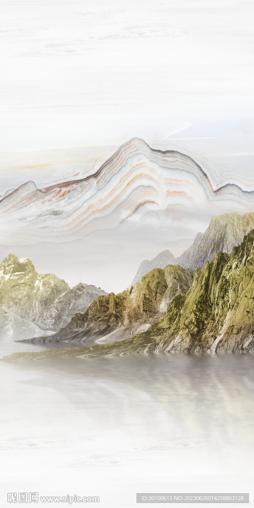 高端 中式高雅玄关 tif分层