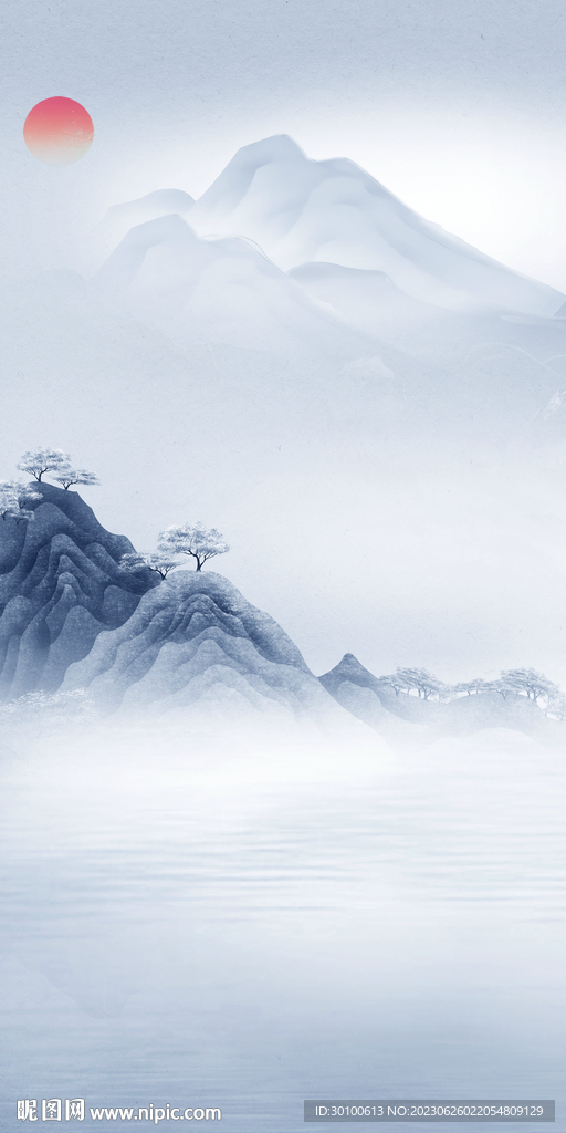 蓝色 高雅高端玄关 tif分层