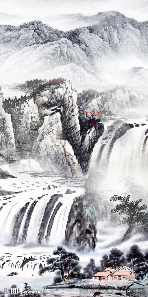 人气 简约高档玄关 tif分层