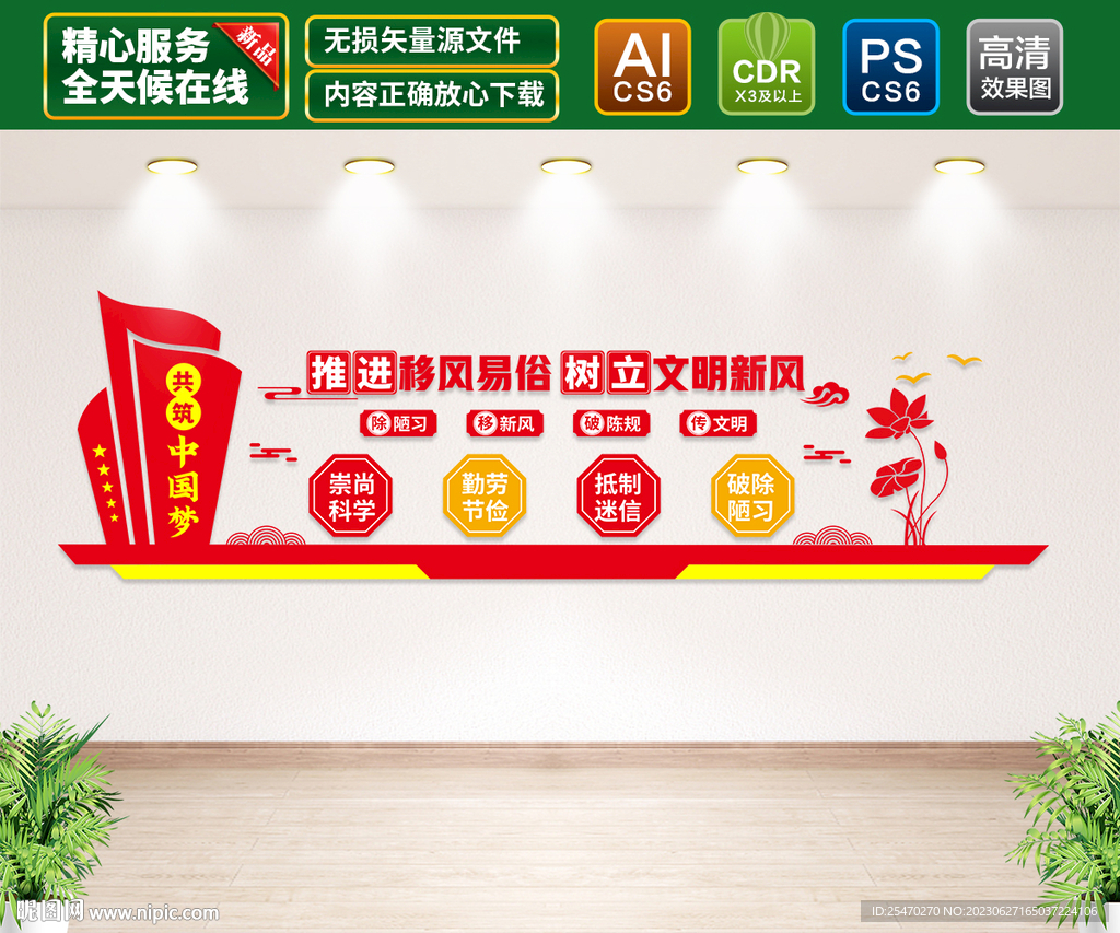 移风易俗文化墙