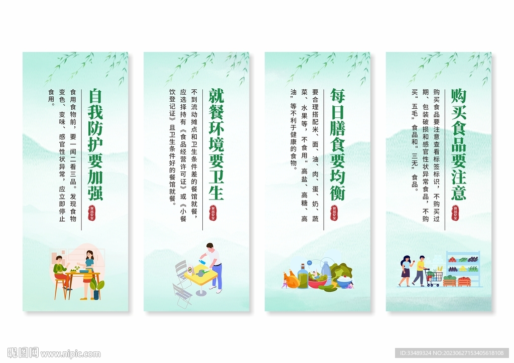 食品安全展板挂画