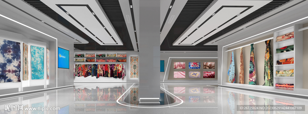 展厅室内设计案例效果图