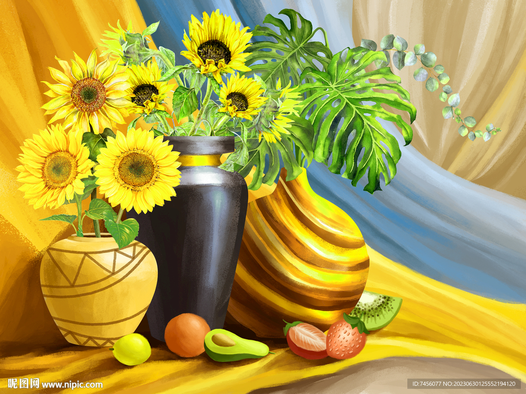 静物花卉水彩艺术挂画装饰画