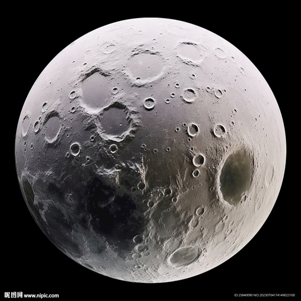 月球表面灯箱素材