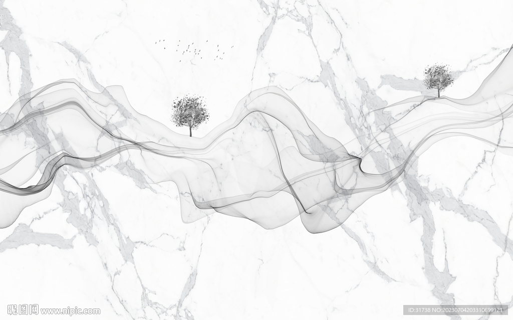 爵士白大理石背景墙