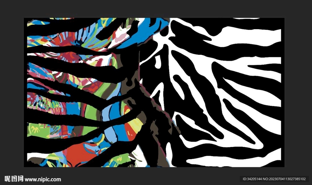 色块花 几何大牌