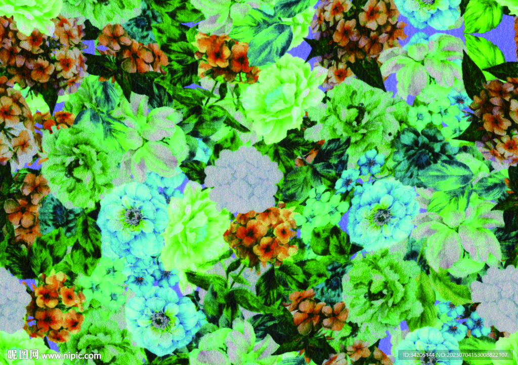 手绘扎染玫瑰花