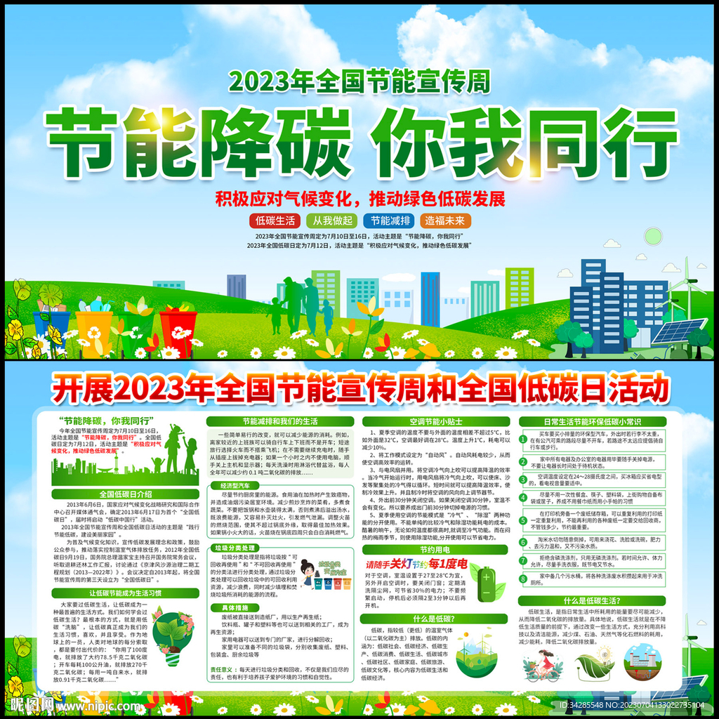 全国节能宣传周展板