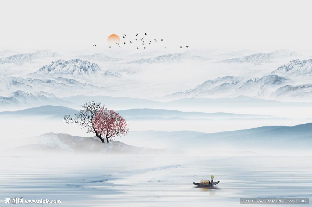 江山如画背景墙