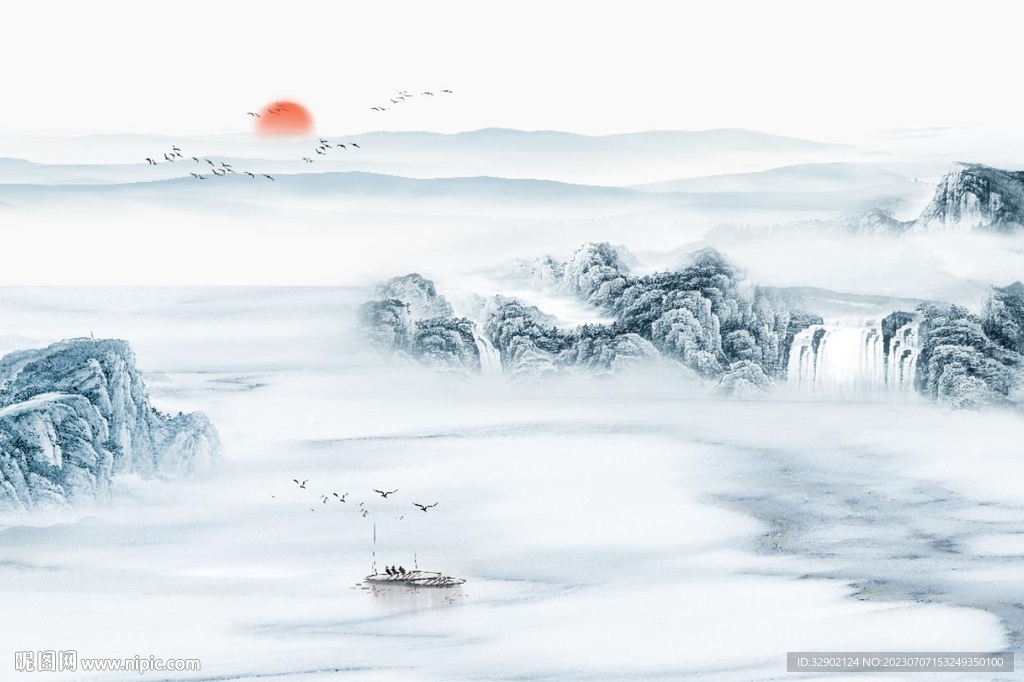 江山如画背景墙