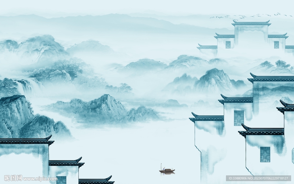 高档 简约最新山水 TiF分层