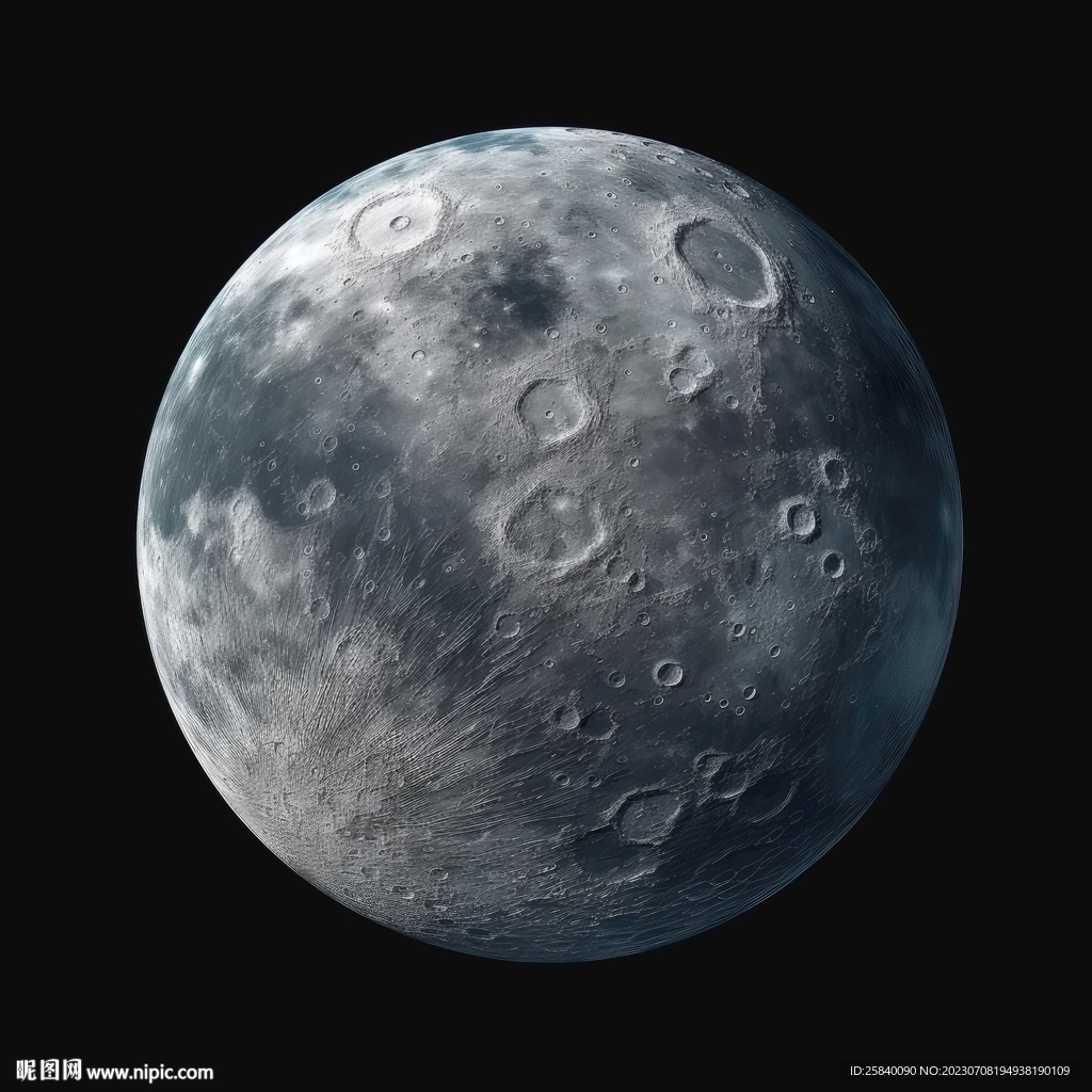 网红月球灯箱素材