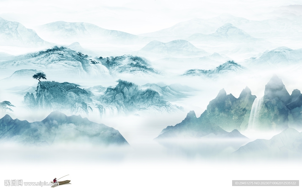 别墅 高端中式山水 TiF分层