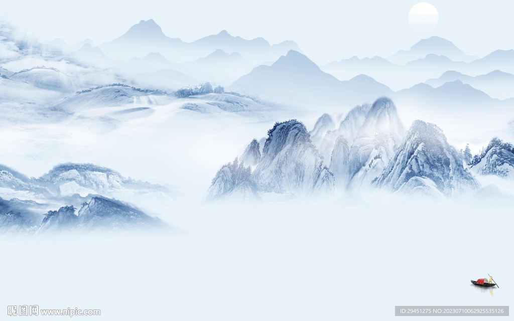 新款 高端中式山水 TiF分层