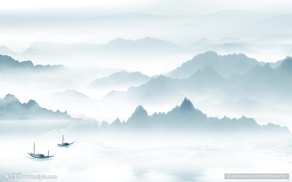 人气 最新背景山水 tif分层