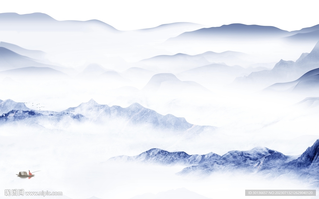 大气 高清背景山水 tiF分层