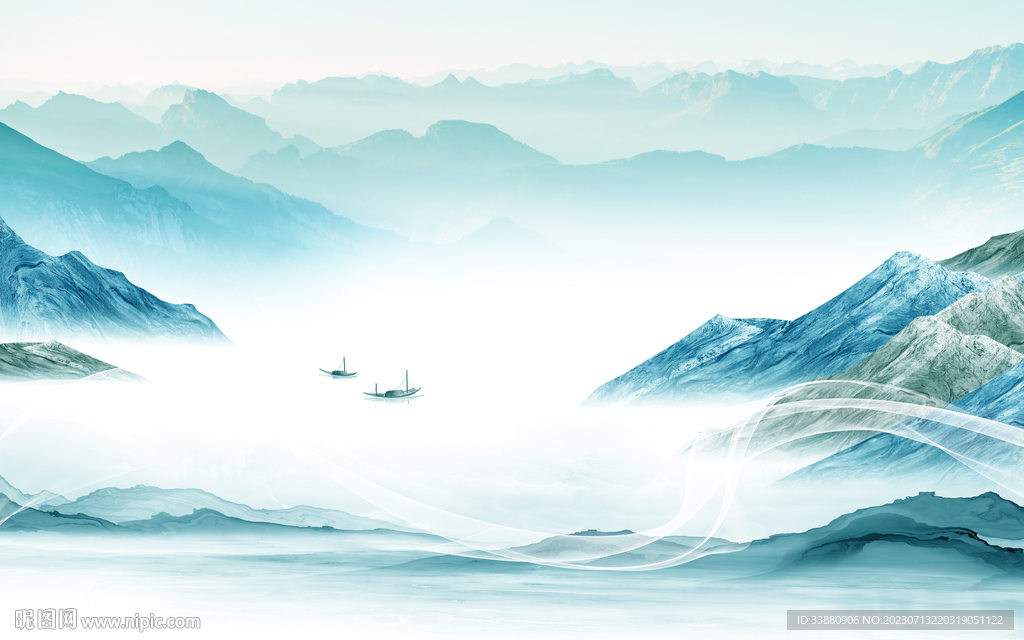 别墅 极简新款山水 tiF分层