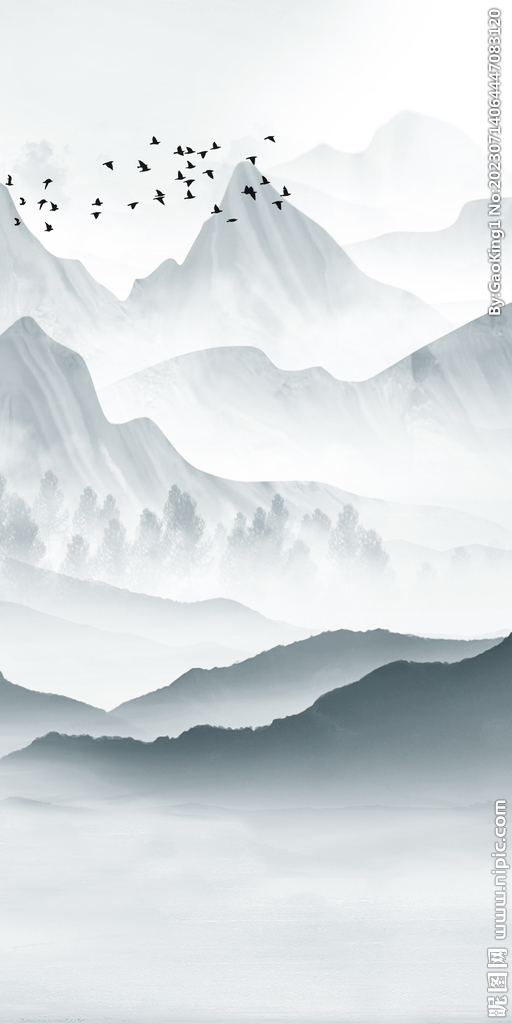 人气 新中式玄关画 TiF分层