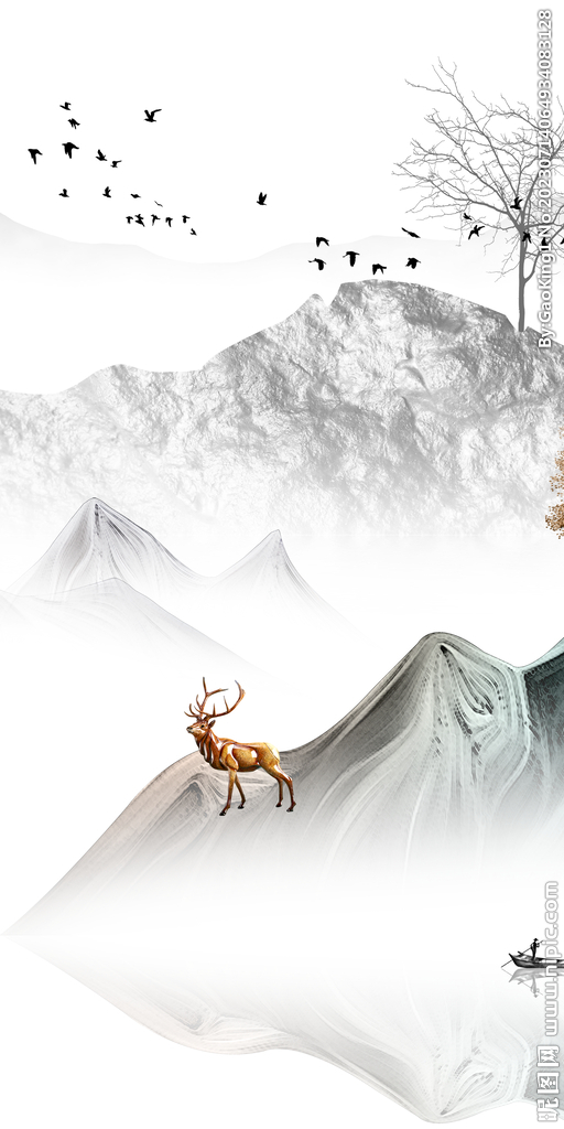 别墅 新爆款玄关画 TiF分层