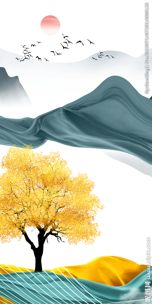 意境 新高端玄关画 TiF分层