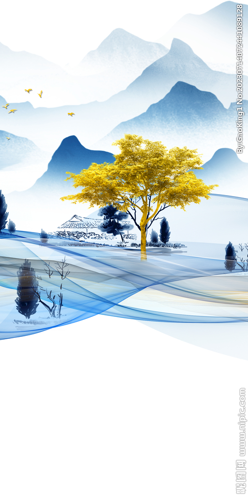 大气 新高端玄关画 TiF分层