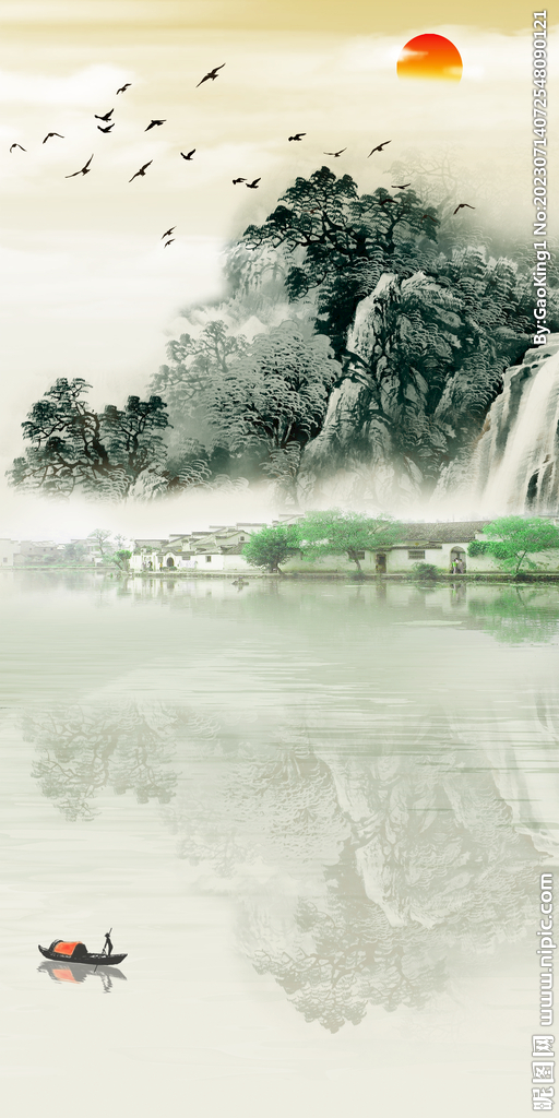 中式 新高清玄关画 TiF分层