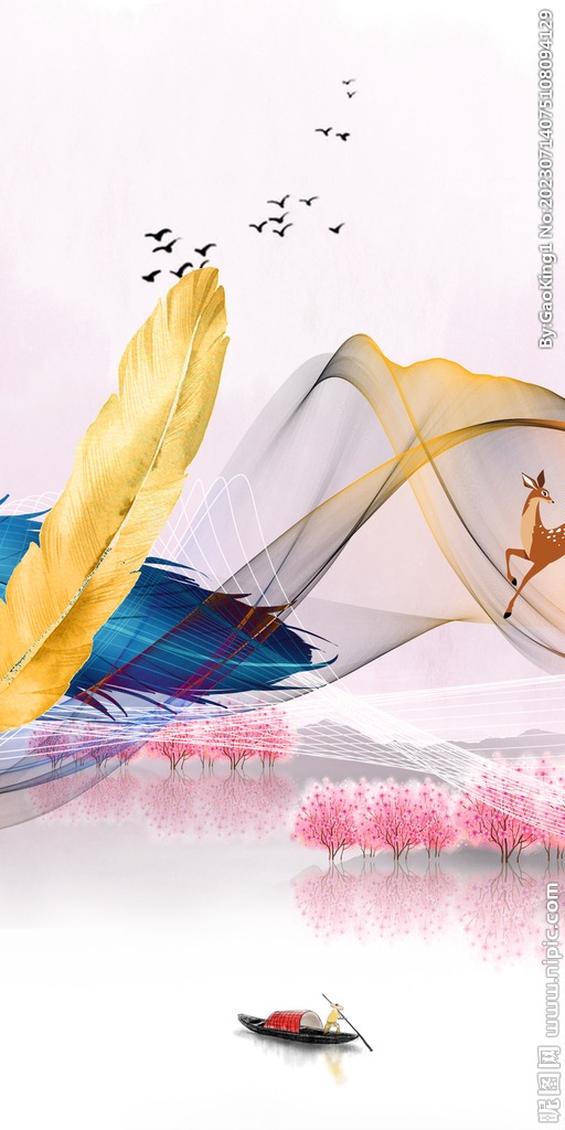 新品 新现代玄关画 TiF分层