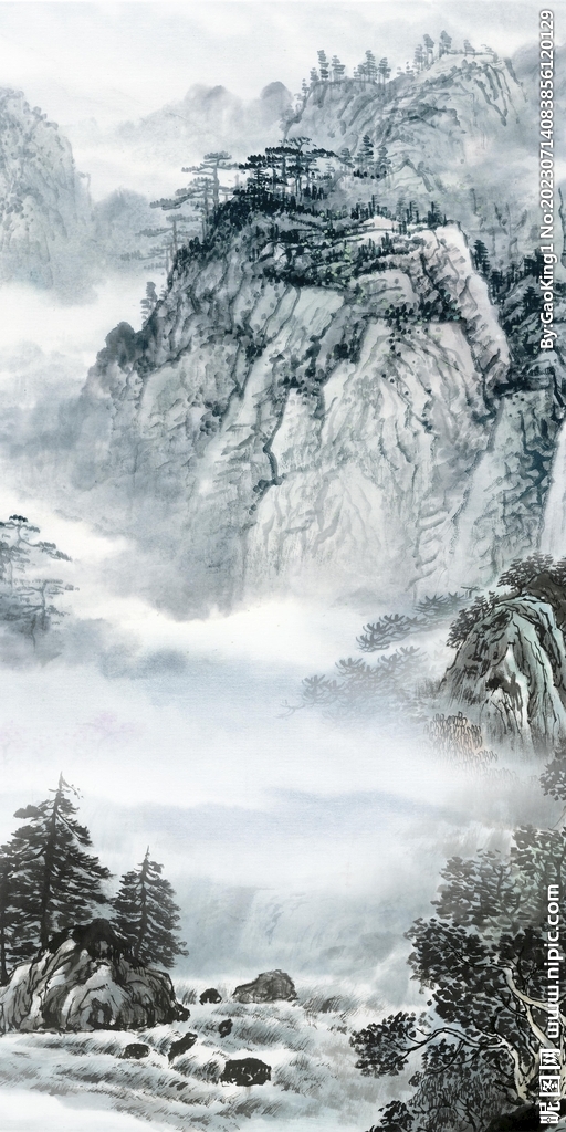 大气 新现代玄关画 TiF分层