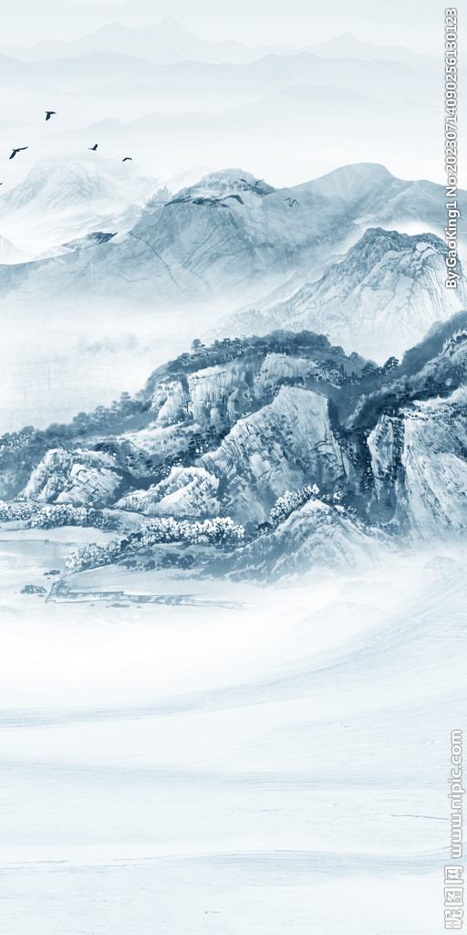 现代 山水高档玄关 tiF分层