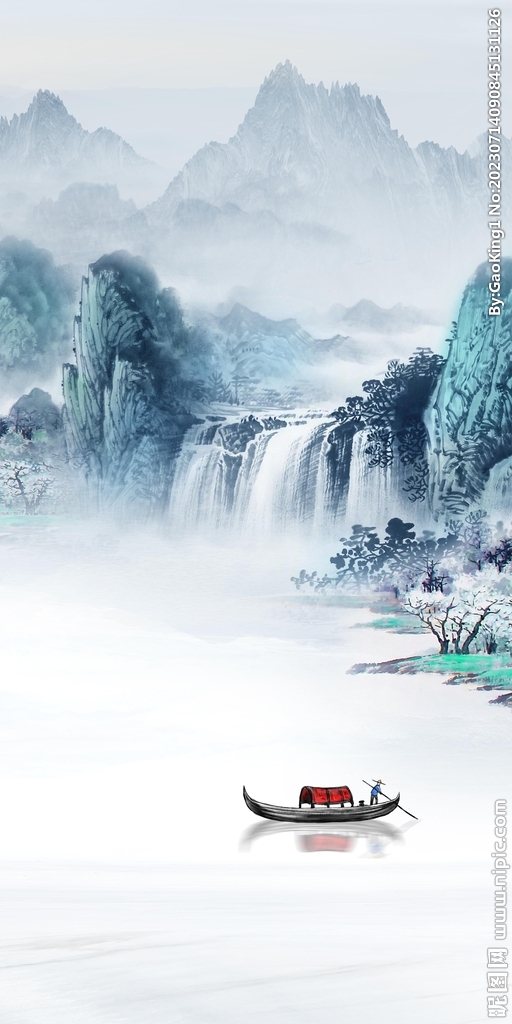 意境 山水最新玄关 tiF分层