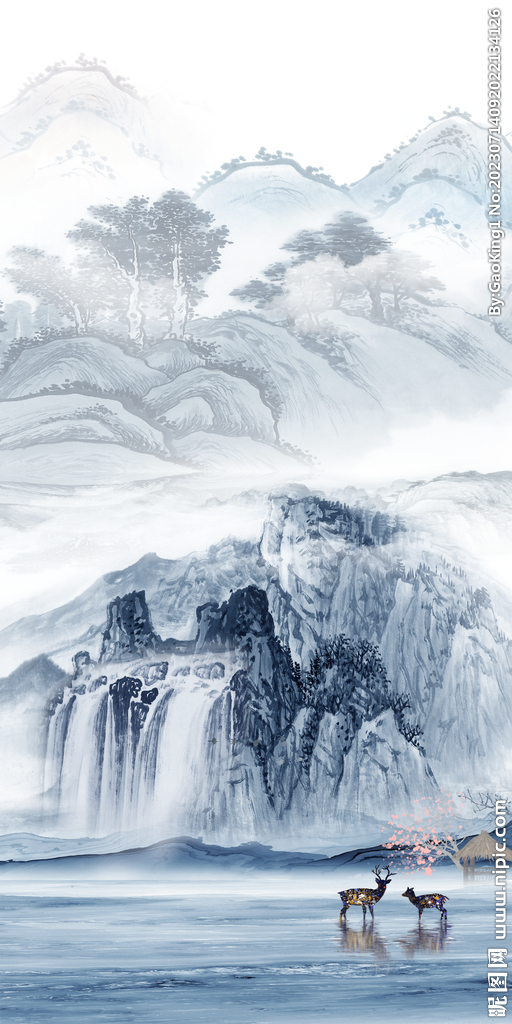 别墅 中式最新玄关 tiF分层