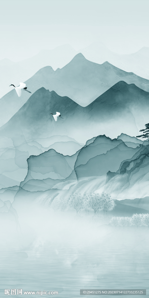 别墅 中式简约玄关 TiF分层