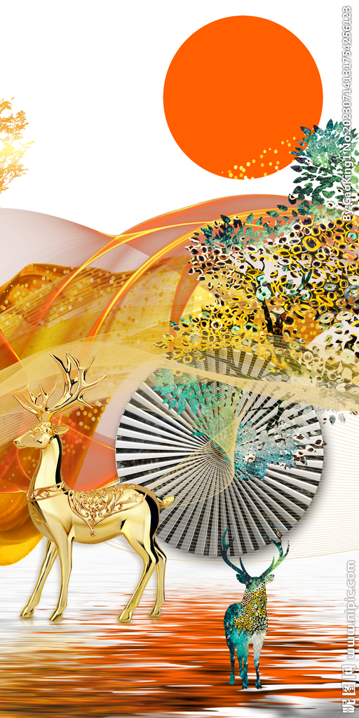 简约 高清新玄关画 TIF分层