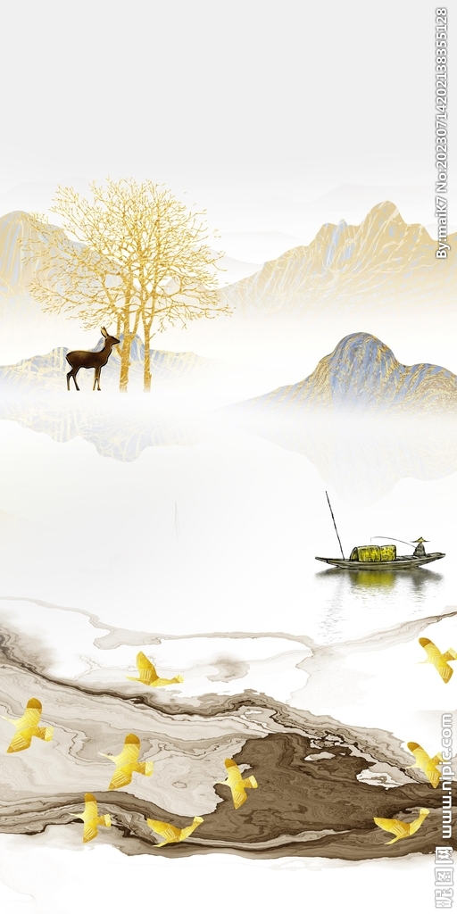 人气 清晰玄关新画 Tif分层